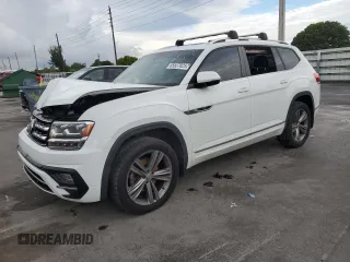 2018 Volkswagen Atlas SEL z VIN 1V2SR2CA1JC520785, wystawiony jako Copart lot #65837825 z przebiegiem 66 125 mil mil oraz Szkoda całkowita • Salvage title. Historia ofert i sprzedaży dostępna na DreamBid. Obrazek 1.