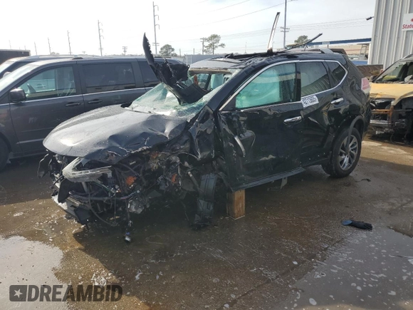 2015 Nissan Rogue SL with VIN 5N1AT2MV0FC888071, listed as a Copart auction lot 42713605 with Not Provided miles and Salvage Title. Bid and sale history available at carsss.com. Image 1.