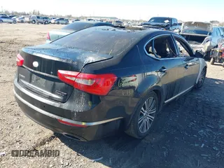 2014 Kia Cadenza Premium with VIN KNALN4D76E5151350, listed as a IAAI auction lot 41383199 with Not Provided miles. Bid and sale history available at carsss.com. Image 4.