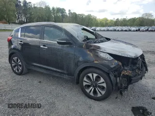 2012 Kia Sportage SX with VIN KNDPC3A63C7214602, listed as a Copart auction lot 51992515 with Not provided miles and Salvage title. Bid and sale history available at DreamBid. Image 4.