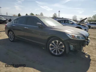 2014 Honda Accord Sedan Sport with VIN 1HGCR2F53EA105068, listed as a Copart auction lot 53440805 with 114,923 mi miles and Salvage Title. Bid and sale history available at carsss.com. Image 4.