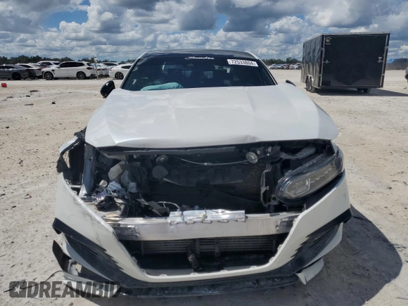 2019 Honda Accord Sport with VIN 1HGCV2F38KA002251, listed as a Copart auction lot 72533804 with 83,344 mi miles and Salvage title. Bid and sale history available at DreamBid. Image 5.