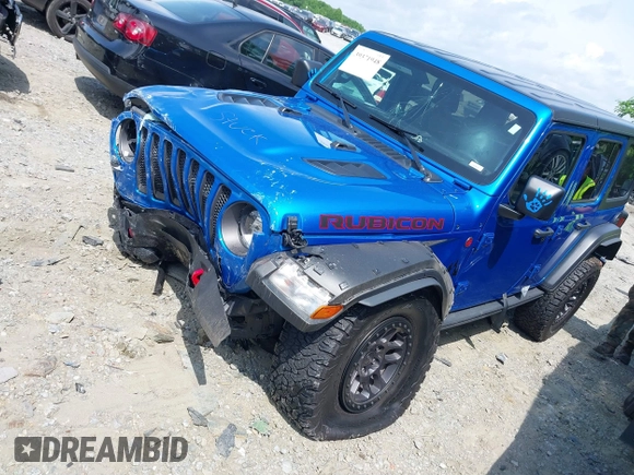 2021 Jeep Wrangler Unlimited Rubicon with VIN 1C4JJXFG3MW833275, listed as a IAAI auction lot 39371948 with 43,428 mi miles. Bid and sale history available at carsss.com. Image 17.