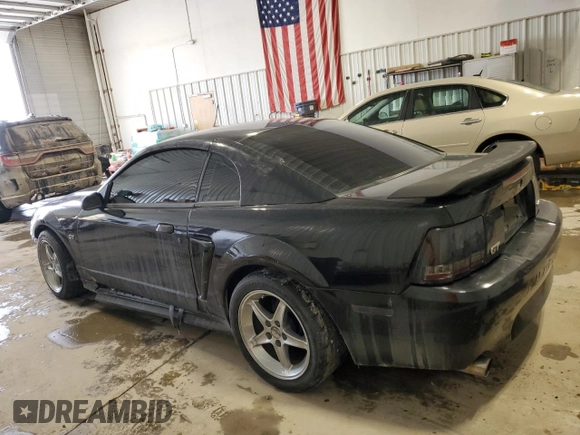 2001 Ford Mustang GT Deluxe with VIN 1FAFP42X51F230659, listed as a Copart auction lot 44784605 with 185,358 mi miles and Salvage Title. Bid and sale history available at carsss.com. Image 2.