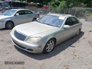 2005 Mercedes-Benz S 500 with VIN WDBNG84JX5A450743, listed as a IAAI auction lot 42740185 with 192,335 mi miles and . Bid and sale history available at DreamBid. Image 2.