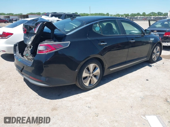 2015 Kia Optima Hybrid EX with VIN KNAGN4AD6F5091681, listed as a IAAI auction lot 42074960 with 162,748 mi miles. Bid and sale history available at carsss.com. Image 4.