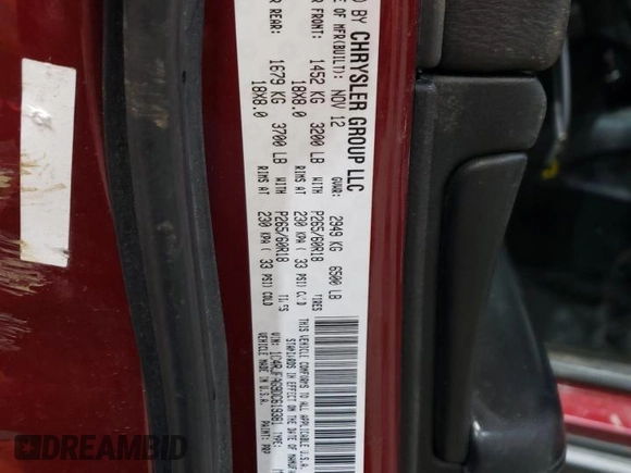 2013 Jeep Grand Cherokee Laredo с VIN 1C4RJFAG9DC619381, выставлен на аукционе Copart как лот 41836075 с пробегом 202 766 миль миль и Списание • Salvage title. История ставок и продаж доступна на DreamBid. Изображение 13.