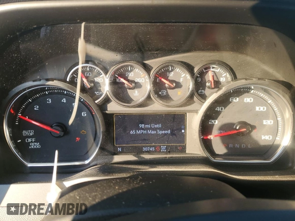 2021 Chevrolet Silverado 1500 LT with VIN 3GCUYDETXMG390420, listed as a Copart auction lot 42578225 with 30,745 mi miles and Non Repairable. Bid and sale history available at carsss.com. Image 9.