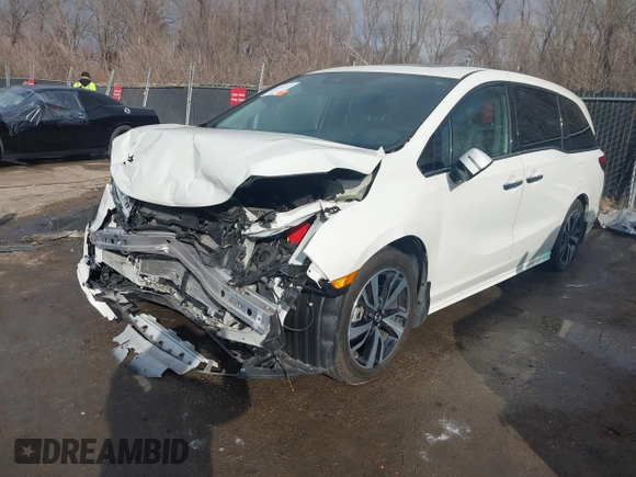 2019 Honda Odyssey Elite with VIN 5FNRL6H93KB117922, listed as a IAAI auction lot 41582622 with 25,327 mi miles and . Bid and sale history available at DreamBid. Image 19.