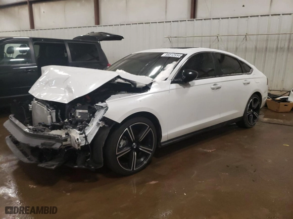 2023 Honda Accord Hybrid Sport with VIN 1HGCY2F54PA042472, listed as a Copart auction lot 86812554 with 19,963 mi miles and Salvage Title. Bid and sale history available at carsss.com. Image 1.