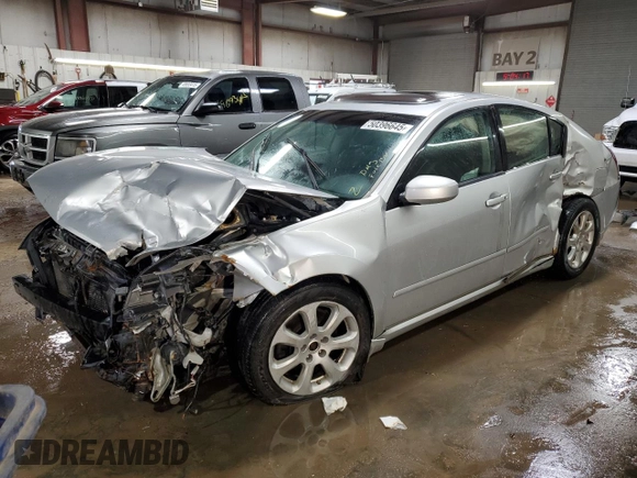 2008 Nissan Maxima SE with VIN 1N4BA41EX8C801641, listed as a Copart auction lot 50396645 with 194,757 mi miles and Salvage title. Bid and sale history available at DreamBid. Image 1.