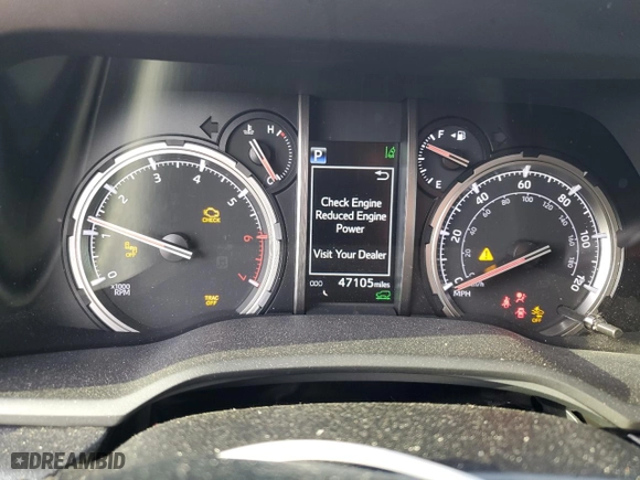 2022 Toyota 4Runner TRD Off Road Premium with VIN JTERU5JR7N5973940, listed as a Copart auction lot 47182574 with 47,105 mi miles and Salvage Title. Bid and sale history available at carsss.com. Image 9.
