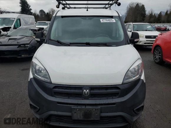 2017 Ram ProMaster City Cargo Tradesman with VIN ZFBERFAB0H6H29418, listed as a Copart auction lot 47784825 with 138,198 mi miles and Clean Title. Bid and sale history available at carsss.com. Image 5.