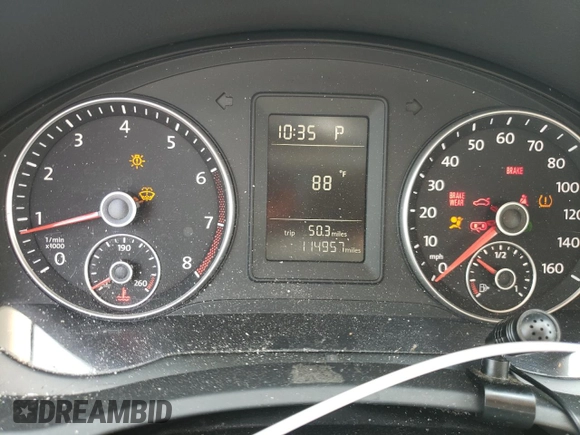 2010 Volkswagen Jetta SE with VIN 3VWRZ7AJ4AM059304, listed as a Copart auction lot 59497295 with 114,957 mi miles and Salvage title. Bid and sale history available at DreamBid. Image 9.