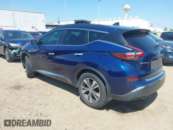 2019 Nissan Murano S with VIN 5N1AZ2MJ4KN163132, listed as a IAAI auction lot 41985250 with 57,511 mi miles and . Bid and sale history available at DreamBid. Image 3.