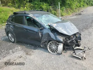 2020 Hyundai Kona SEL with VIN KM8K2CAA9LU549149, listed as a Copart auction lot 59414505 with 99,044 mi miles and Salvage title. Bid and sale history available at DreamBid. Image 4.