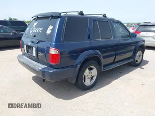 2003 Infiniti QX4 z VIN JNRDR09X03W252081, wystawiony jako IAAI lot #42262536 z przebiegiem 155 093 mil mil oraz . Historia ofert i sprzedaży dostępna na DreamBid. Obrazek 4.