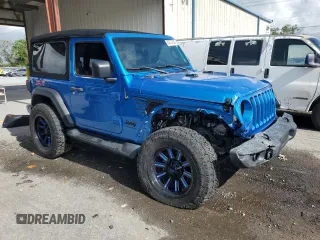 2022 Jeep Wrangler Sport S with VIN 1C4HJXAGXNW271320, listed as a Copart auction lot 63570705 with 14,840 mi miles and Salvage title. Bid and sale history available at DreamBid. Image 4.
