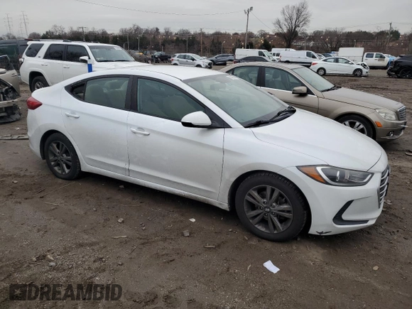 2017 Hyundai Elantra SE with VIN 5NPD84LF9HH119536, listed as a Copart auction lot 84386104 with 91,672 mi miles and Salvage title. Bid and sale history available at DreamBid. Image 4.