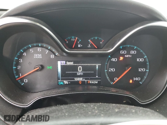 2016 Chevrolet Impala LTZ with VIN 2G1145S35G9182297, listed as a Copart auction lot 55792725 with 104,686 mi miles and Salvage title. Bid and sale history available at DreamBid. Image 9.