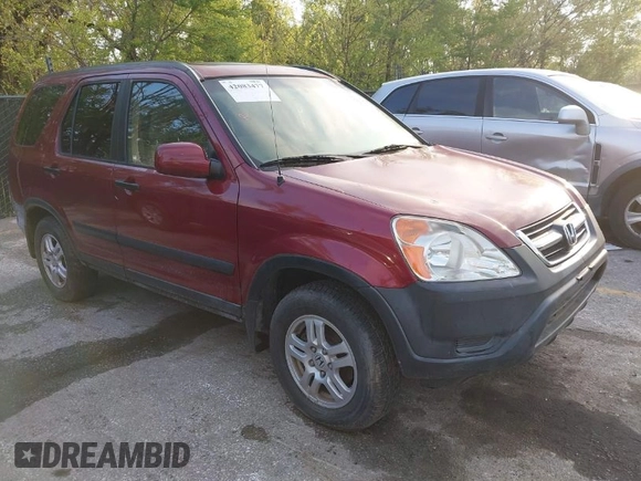 2002 Honda CR-V EX with VIN JHLRD78832C064441, listed as a IAAI auction lot 42083477 with 222,113 mi miles. Bid and sale history available at carsss.com. Image 1.