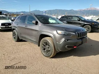 2020 Jeep Cherokee Trailhawk Elite with VIN 1C4PJMBN5LD549377, listed as a Copart auction lot 72636844 with 62,549 mi miles and Salvage title. Bid and sale history available at DreamBid. Image 12.