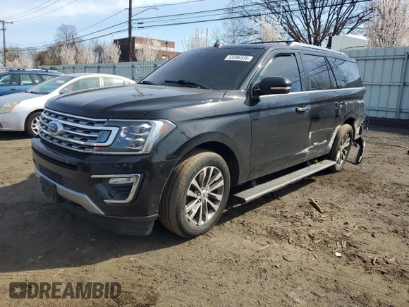 2018 Ford Expedition Limited with VIN 1FMJU2AT8JEA71394, listed as a Copart auction lot 53386335 with 135,995 mi miles and Salvage title. Bid and sale history available at DreamBid. Image 1.