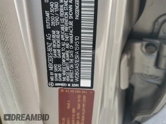 1994 Mercedes-Benz S with VIN WDBGA51E3RA159510, listed as a Copart auction lot 74456224 with 153,877 mi miles and Clean Title. Bid and sale history available at DreamBid. Image 12.