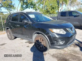 2016 Nissan Rogue SV with VIN KNMAT2MV9GP691799, listed as a IAAI auction lot 40902441 with 103,075 mi miles. Bid and sale history available at carsss.com. Image 1.