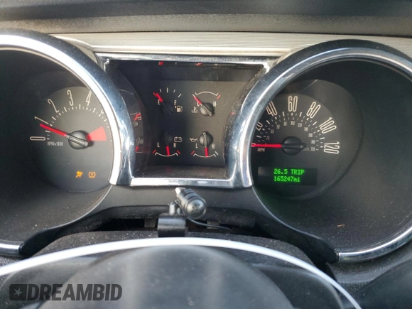 2009 Ford Mustang with VIN 1ZVHT84N495121741, listed as a Copart auction lot 85447264 with 165,247 mi miles and Salvage title. Bid and sale history available at DreamBid. Image 9.
