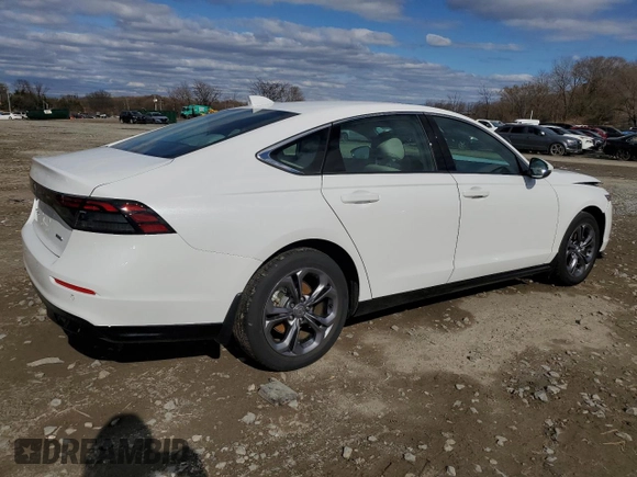2025 Honda Accord EX-L z VIN 1HGCY2F69SA010120, wystawiony jako Copart lot #49388455 z przebiegiem 7 796 mil mil oraz Szkoda całkowita • Salvage title. Historia ofert i sprzedaży dostępna na DreamBid. Obrazek 3.