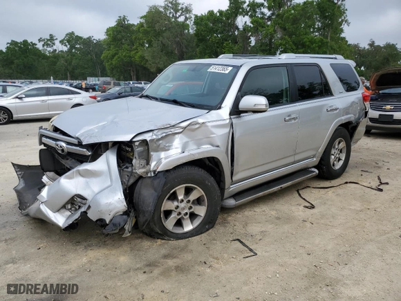 2010 Toyota 4Runner SR5 with VIN JTEZU5JR6A5010215, listed as a Copart auction lot 51412365 with 288,188 mi miles and Salvage Title. Bid and sale history available at carsss.com. Image 1.