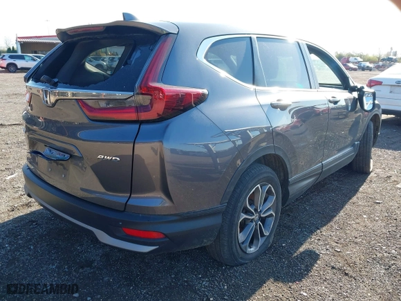 2021 Honda CR-V EX with VIN 2HKRW2H56MH681579, listed as a IAAI auction lot 42049132 with 1 mi miles. Bid and sale history available at carsss.com. Image 4.