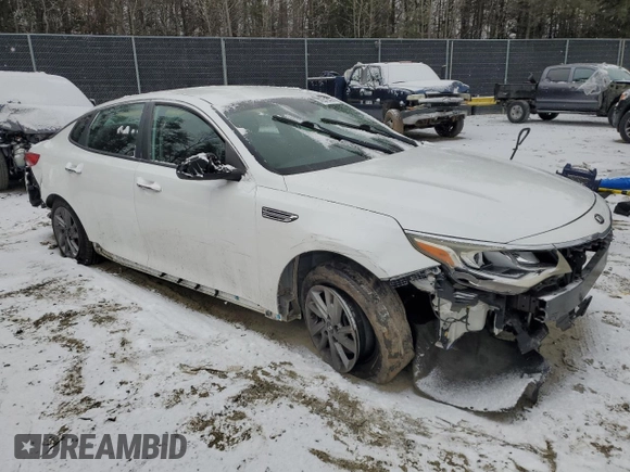2019 Kia Optima LX with VIN 5XXGT4L31KG369860, listed as a Copart auction lot 45542435 with 126,119 mi miles and Salvage Title. Bid and sale history available at carsss.com. Image 4.