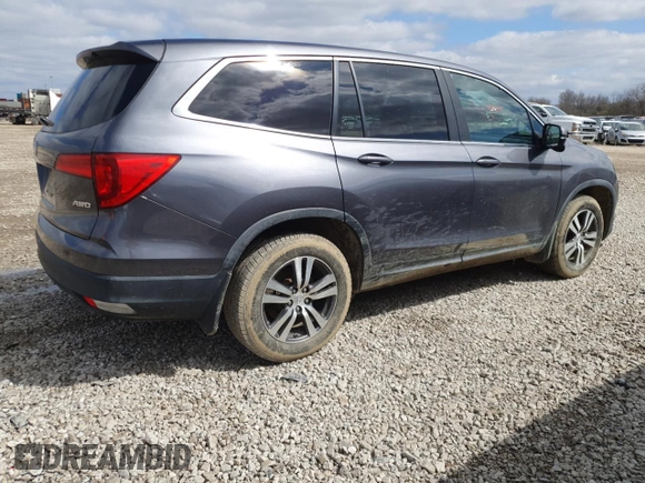 2016 Honda Pilot EX-L with VIN 5FNYF6H52GB099677, listed as a Copart auction lot 51095815 with 101,817 mi miles and Salvage Title. Bid and sale history available at carsss.com. Image 3.