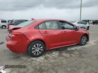 2021 Toyota Corolla Hybrid LE with VIN JTDEAMDE9MJ003897, listed as a Copart auction lot 47861925 with 64,693 mi miles and Salvage Title. Bid and sale history available at carsss.com. Image 3.