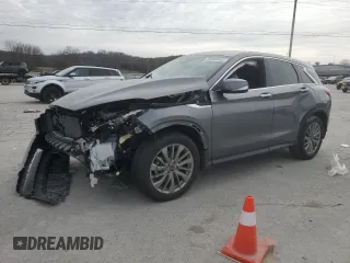 2024 Infiniti QX50 PURE with VIN 3PCAJ5AB6RF114940, listed as a Copart auction lot 45908665 with 10,400 mi miles and Salvage Title. Bid and sale history available at carsss.com. Image 1.