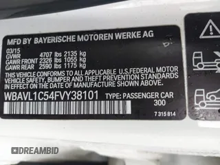 2015 BMW X1 xDrive28i z VIN WBAVL1C54FVY38101, wystawiony jako IAAI lot #41344120 z przebiegiem 130 000 mil mil oraz . Historia ofert i sprzedaży dostępna na DreamBid. Obrazek 9.