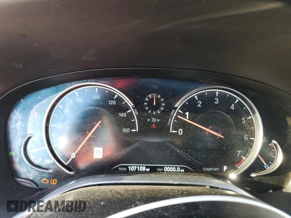 2017 BMW 7 Series 740i xDrive with VIN WBA7E4C50HGU99073, listed as a Copart auction lot 86506784 with 107,109 mi miles and Salvage Title. Bid and sale history available at carsss.com. Image 9.