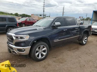 2020 Ram 1500 Limited with VIN 1C6SRFHT9LN404414, listed as a Copart auction lot 59405785 with 45,200 mi miles and Salvage title. Bid and sale history available at DreamBid. Image 1.