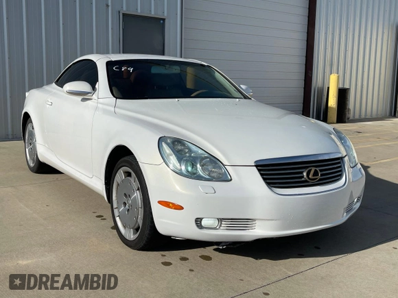 2002 Lexus SC with VIN JTHFN48Y220024203, listed as a Copart auction lot 55532225 with 247,233 mi miles and Clean Title. Bid and sale history available at carsss.com. Image 1.