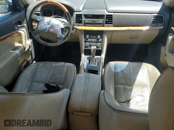 2010 Lincoln MKZ with VIN 3LNHL2GCXAR603248, listed as a Copart auction lot 52774225 with 121,506 mi miles and Salvage title. Bid and sale history available at DreamBid. Image 8.