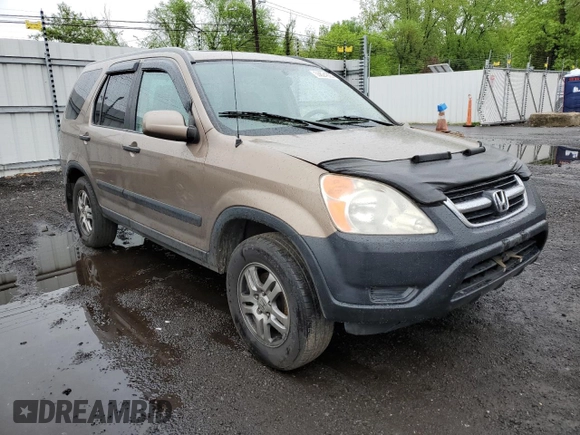 2002 Honda CR-V EX with VIN SHSRD788X2U009896, listed as a Copart auction lot 55624225 with 276,153 mi miles and Salvage Title. Bid and sale history available at carsss.com. Image 4.