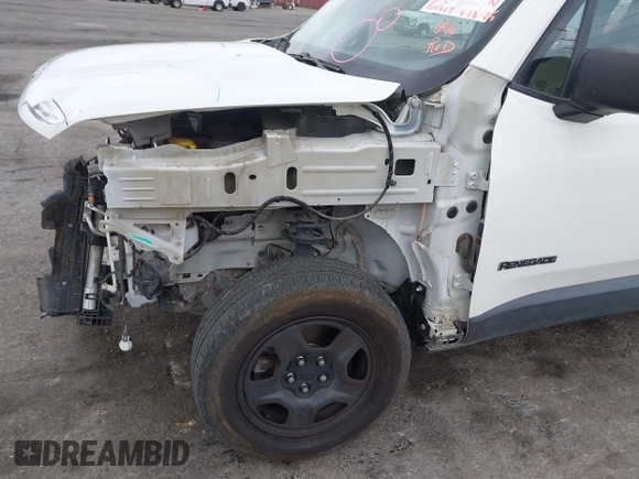2017 Jeep Renegade Sport with VIN ZACCJBAB8HPF82862, listed as a IAAI auction lot 42057871 with 109,447 mi miles and . Bid and sale history available at carsss.com. Image 18.