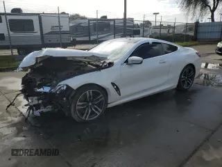 2019 BMW 8 Series M850i xDrive with VIN WBABC4C54KBJ35758, listed as a Copart auction lot 49276625 with 0 mi miles and Salvage Title. Bid and sale history available at carsss.com. Image 1.