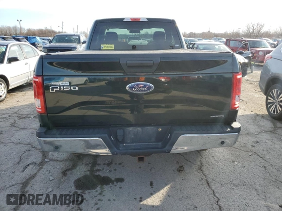 2015 Ford F-150 XL with VIN 1FTMF1C87FFB71471, listed as a Copart auction lot 42787685 with 124,782 mi miles and Salvage title. Bid and sale history available at DreamBid. Image 6.