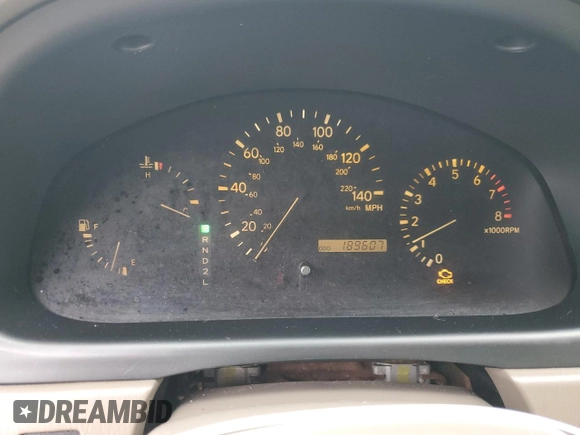 1999 Lexus RX 300 Luxury SUV with VIN JT6HF10U6X0088127, listed as a Copart auction lot 43950965 with 189,607 mi miles and Salvage Title. Bid and sale history available at carsss.com. Image 9.