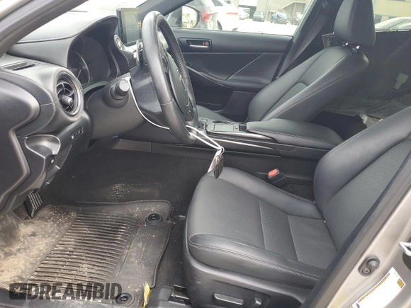 2023 Lexus IS 300 with VIN JTHCA1D29P5125490, listed as a Copart auction lot 86061184 with 42,569 mi miles and Salvage title. Bid and sale history available at DreamBid. Image 7.