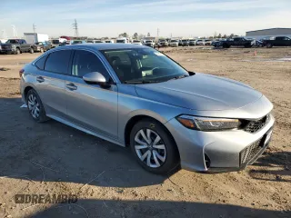 2025 Honda Civic Sedan LX with VIN 2HGFE2F2XSH520447, listed as a Copart auction lot 42247655 with 1,772 mi miles and Salvage Title. Bid and sale history available at carsss.com. Image 4.