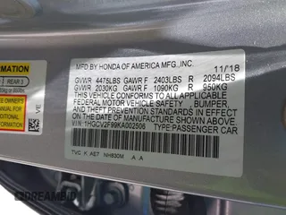 2019 Honda Accord Touring z VIN 1HGCV2F99KA002506, wystawiony jako IAAI lot #42233936 z przebiegiem 88 612 mil mil oraz . Historia ofert i sprzedaży dostępna na DreamBid. Obrazek 9.